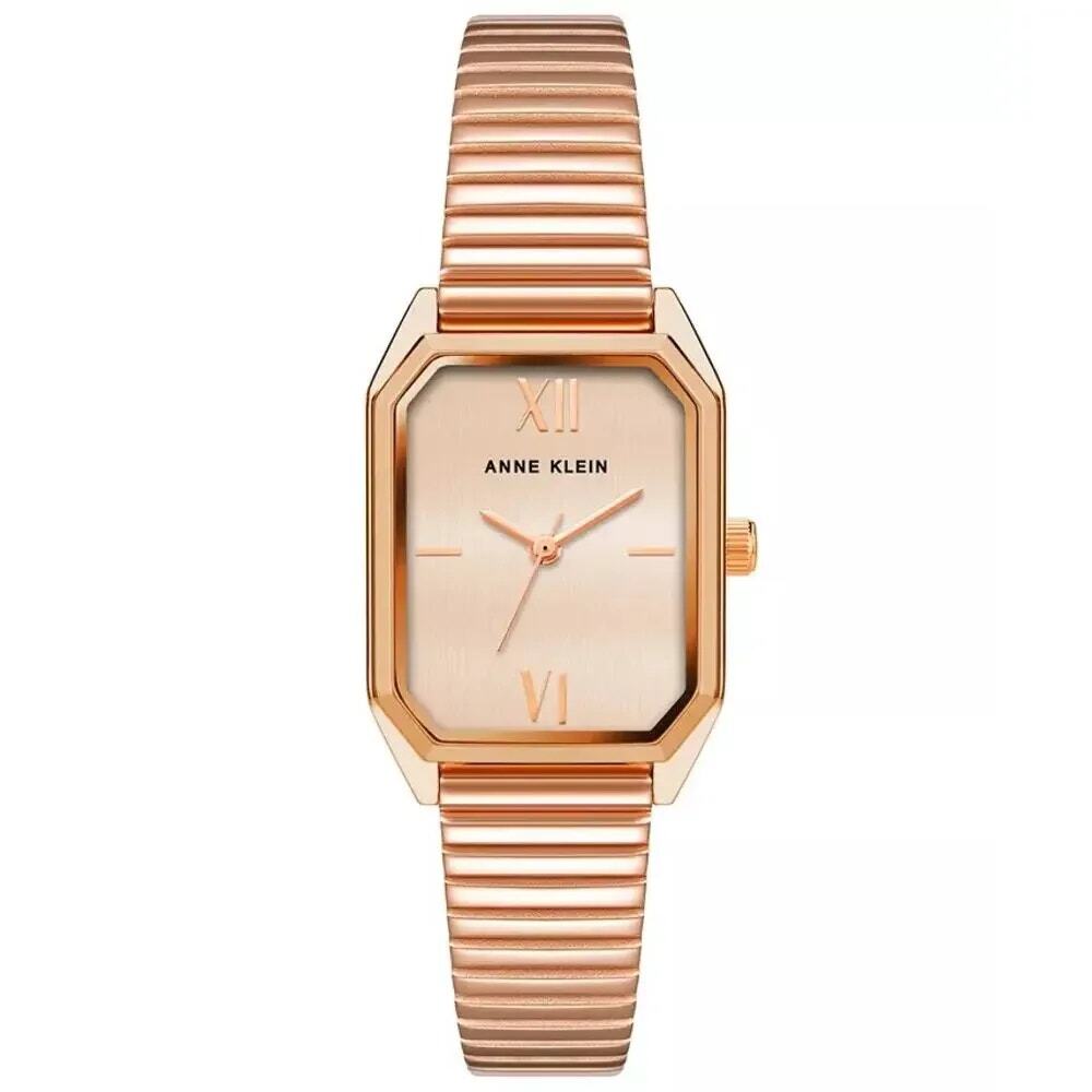 Anne Klein Women's Octagon Rose Gold Tone Stainless Steel Watch Minimalist 35mm